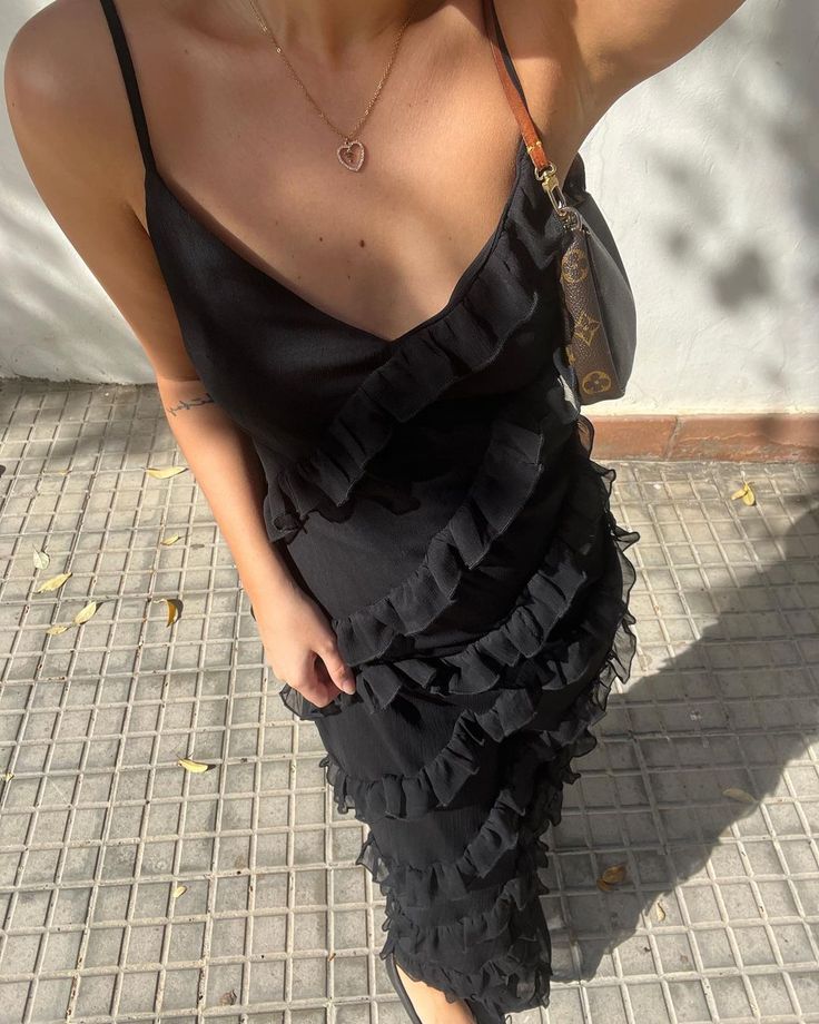 Sexy Mermaid Spaghetti Straps Floor Length Chiffon Evening Dress Prom Dresses