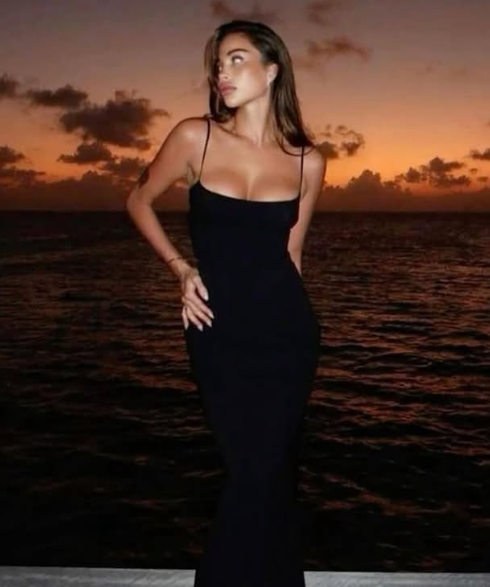 Sexy Mermaid Spaghetti Straps Floor Length Black Evening Dress Prom Dresses
