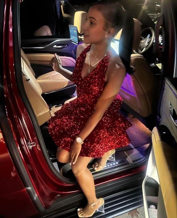 Vintage A Line Burgundy Mini Dresses Sequin Homecoming Dress 16th Birthday Dresses