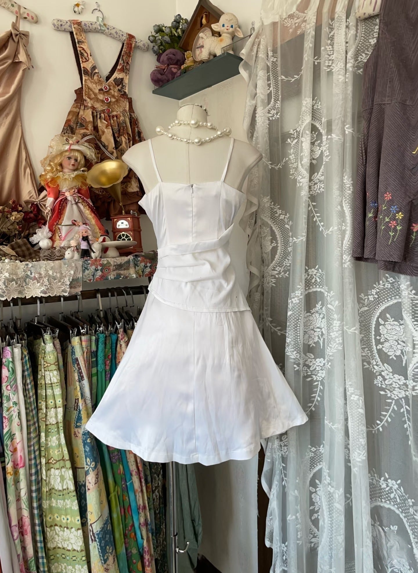 Vintage Fashion A Line White Short Length Homecoing Birthday Dress Prom Dresses
