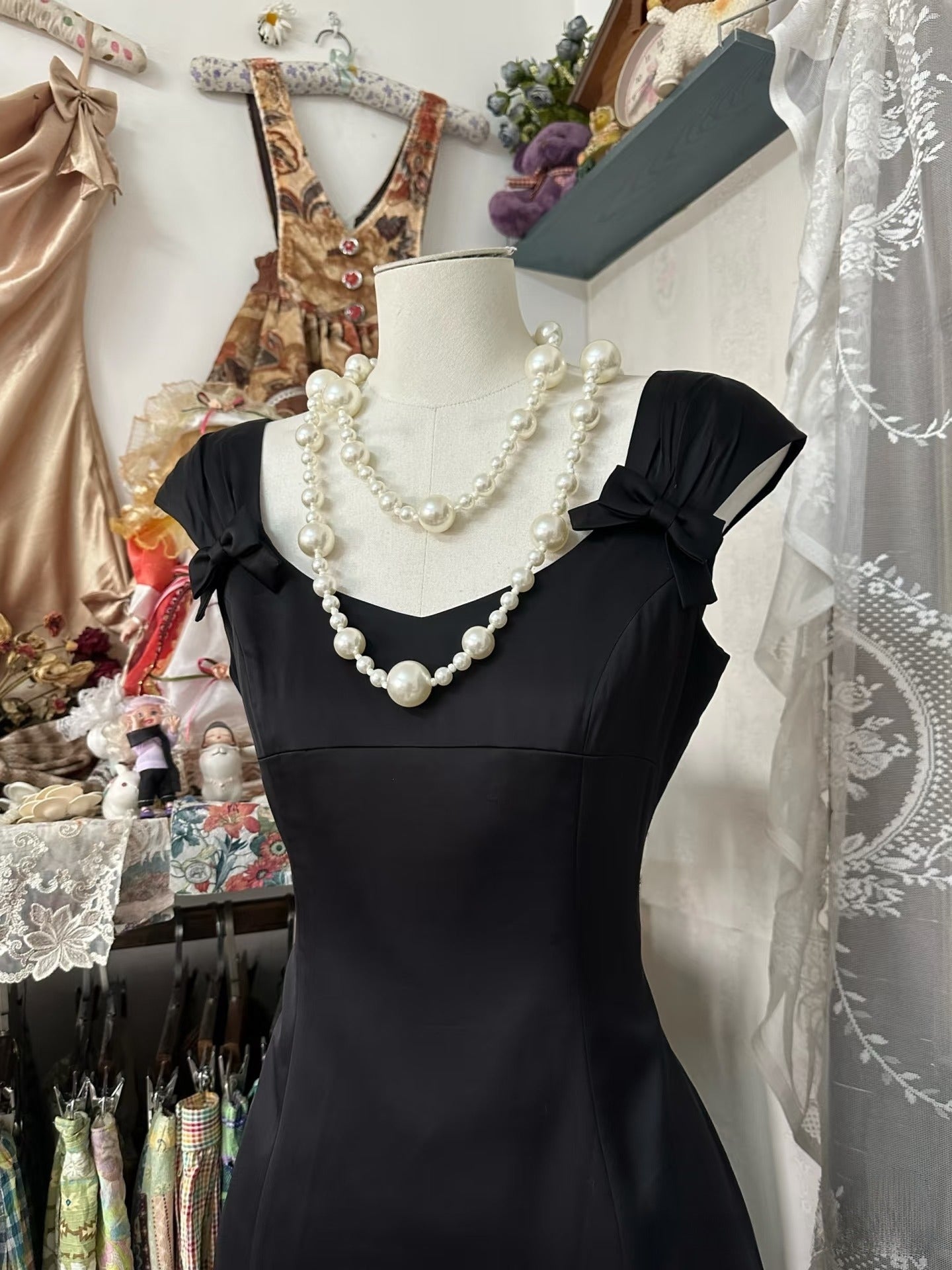 Vintage Fashion Ball Gown Black Short Length Homecoing Birthday Dress Cocktail Dresses