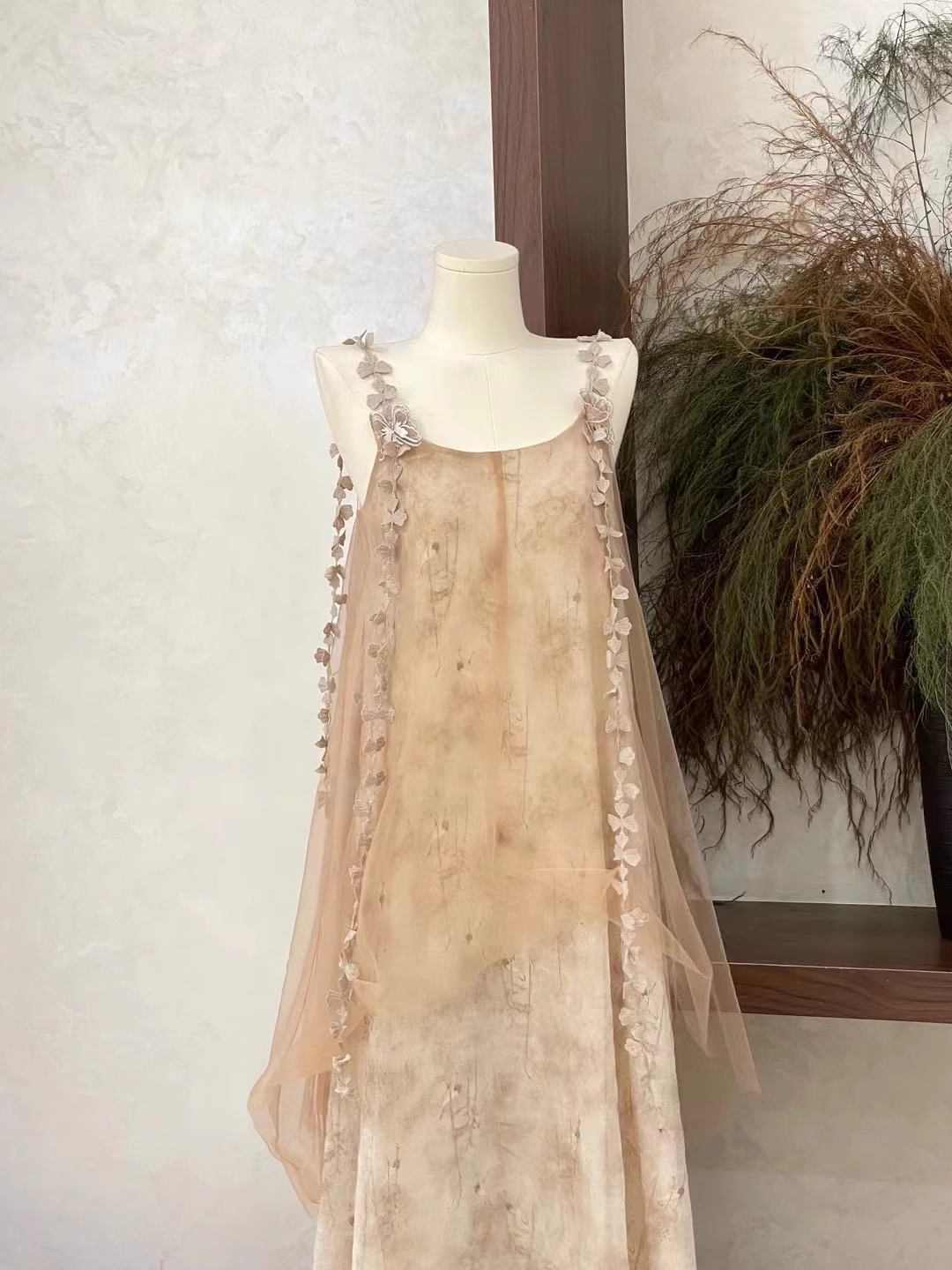 Cute A line Straps Lace Long Tulle Women's Holiday Dresses