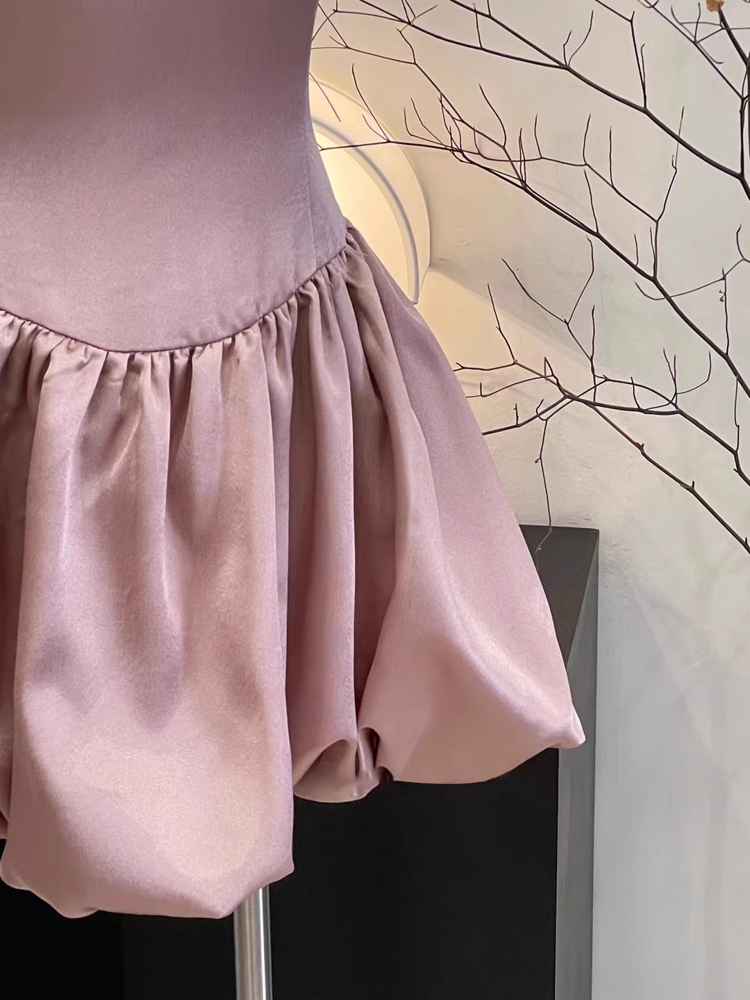 Cute A Line Spaghetti Straps Ruffled Pink Women's Short Holiday Dresses Homecoming Dress
