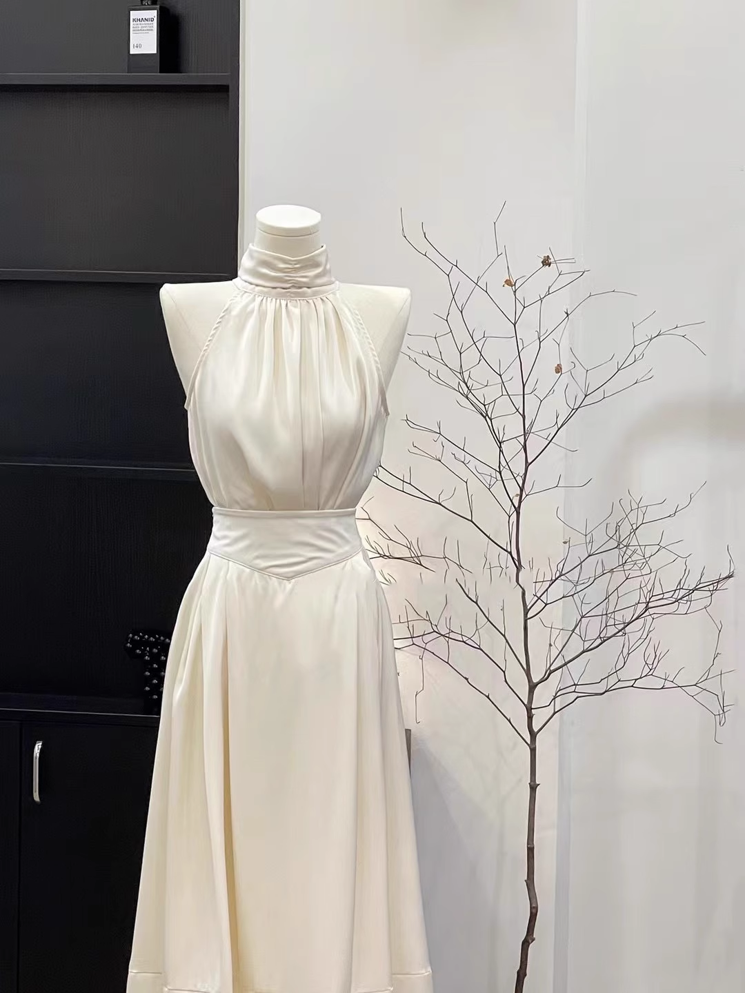 Modest 2 Pieces Top and Skirt Ivory Women's Midi Length Vacation Dresses