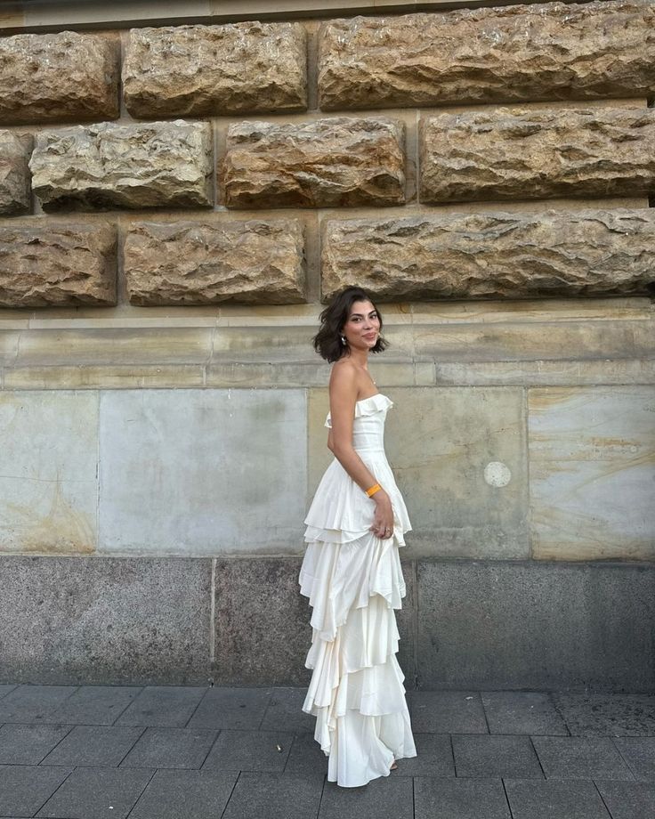 Gorgeous A-Line Strapless Satin Long Prom Dresses Formal Evening Dress