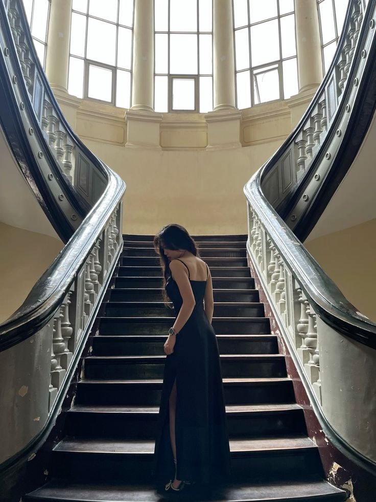 Sexy A line Spaghetti Straps Black Long Prom Dresses Long Party Dress