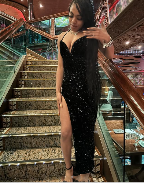Sexy Mermaid Spaghetti Straps Sequin Slit Black Long Prom Dresses Party Dress