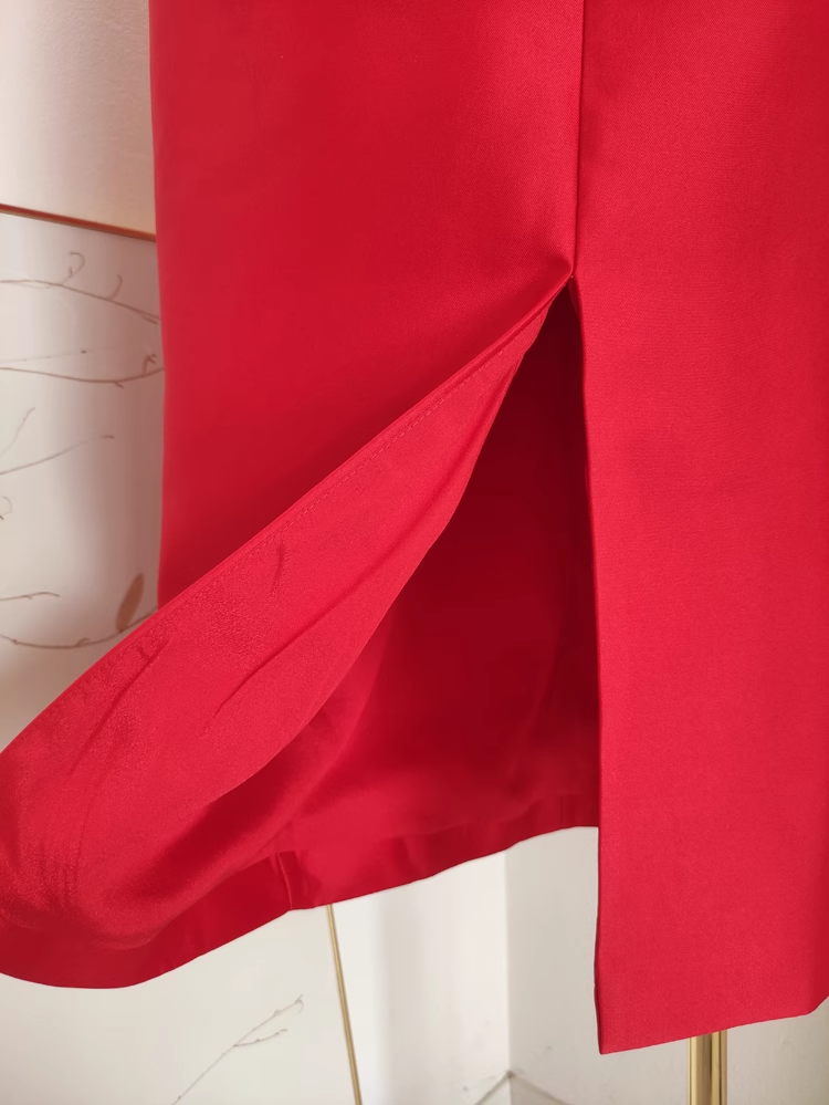 Sexy A line Sweetheart Red Satin Knee Length Homecoming Dresses Birthday Outfits