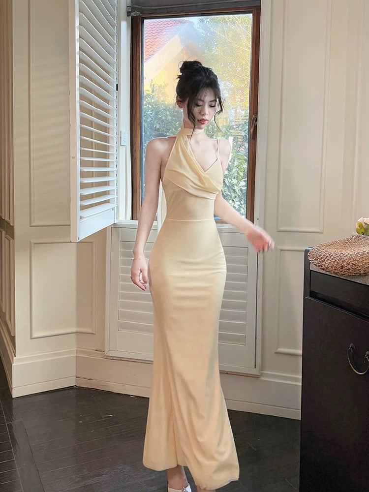Pretty Mermaid Straps Long Evening Dress Prom Dresses