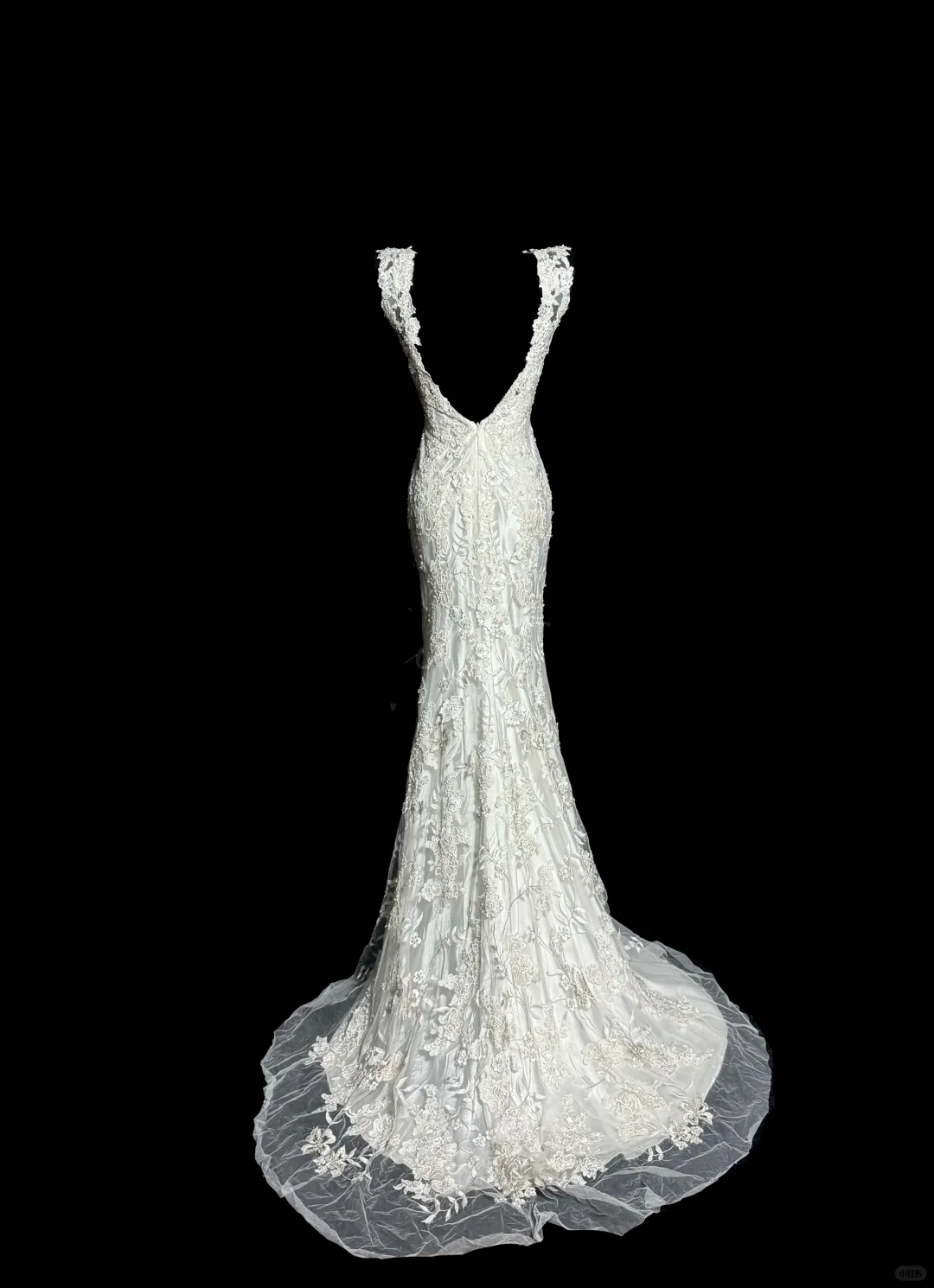 Classy Mermaid V Neckline Lace Ivory Long Wedding Dress Bridal Dresses