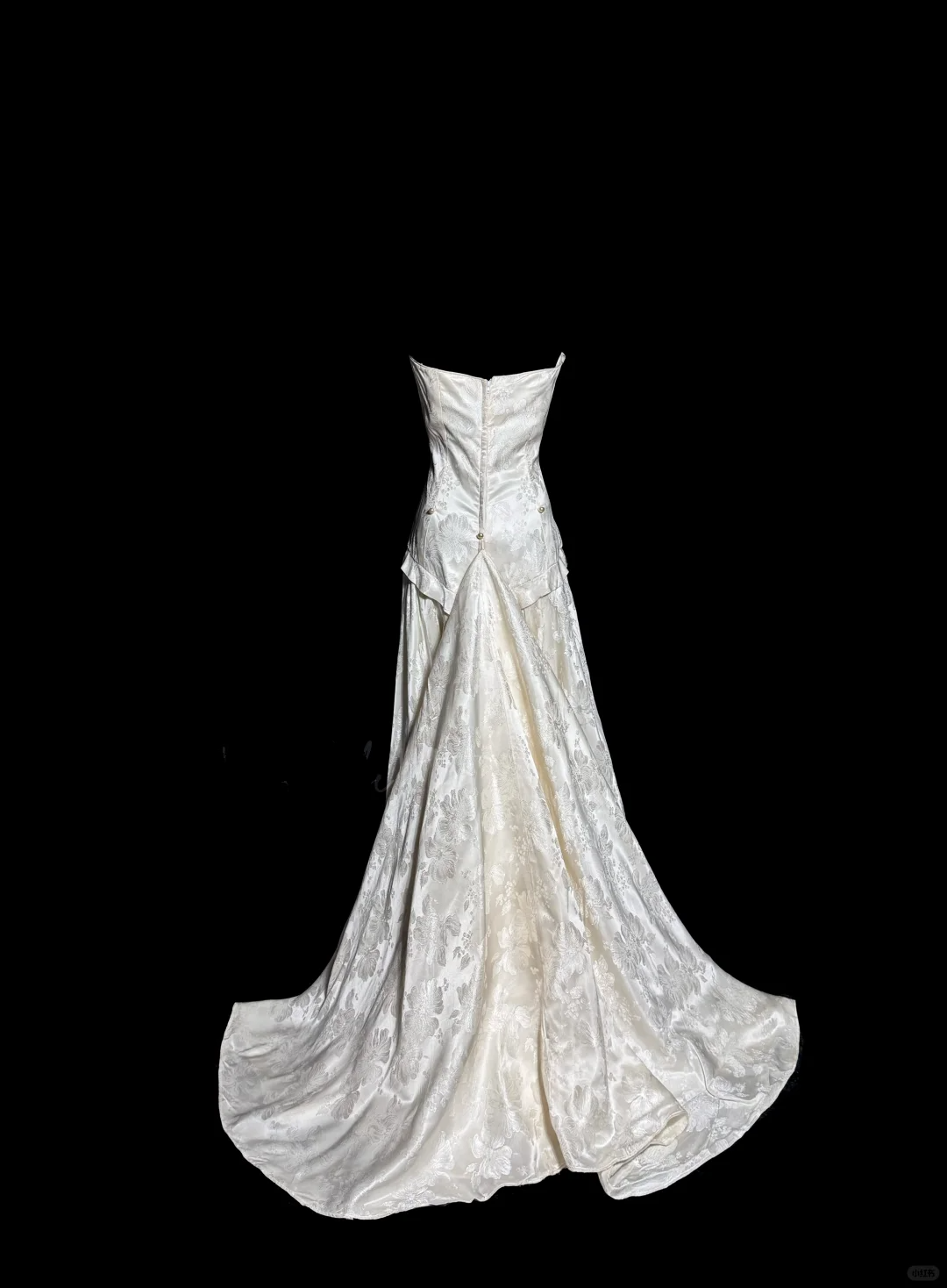 Vintage A line Strapless White Lace Prom Gown Fairy Prom Dresses