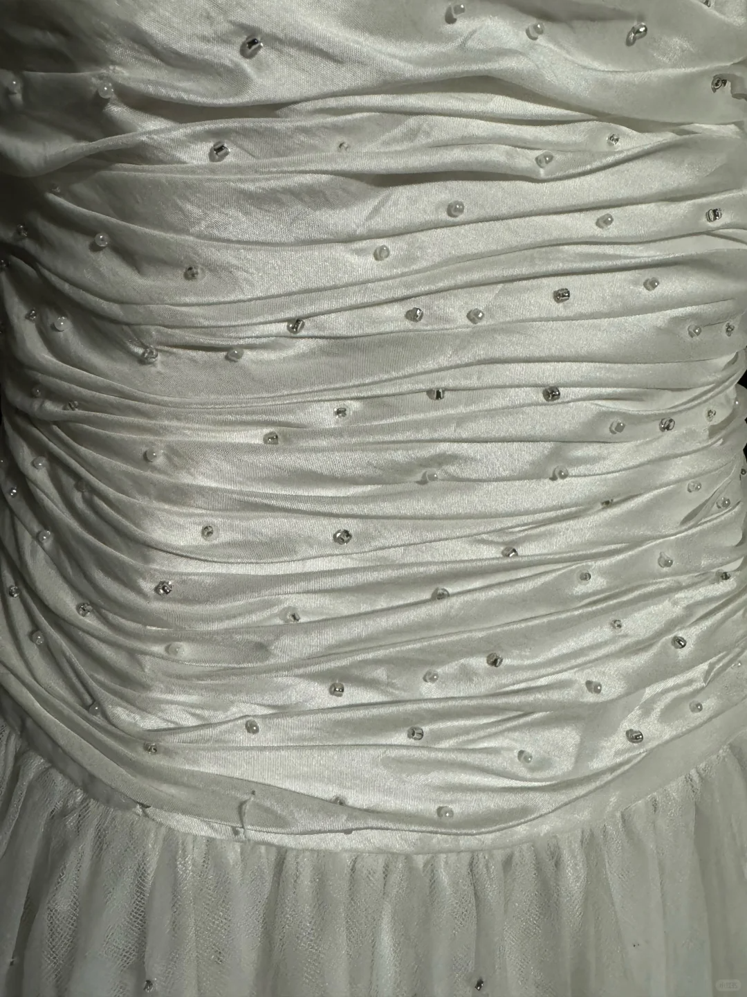 Vintage Ball Gown Strapless Tulle White Prom Gown Fairy Prom Dresses