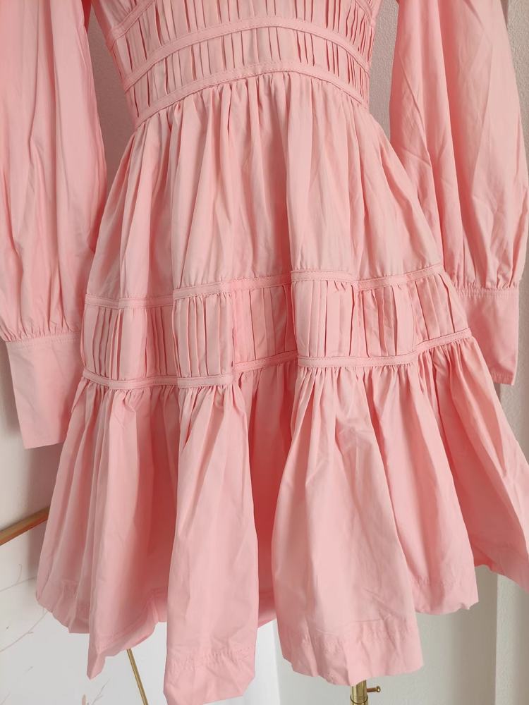 Cute A line V Neckline Long Sleeves Spring Casual Dress Beach Holiday Dresses