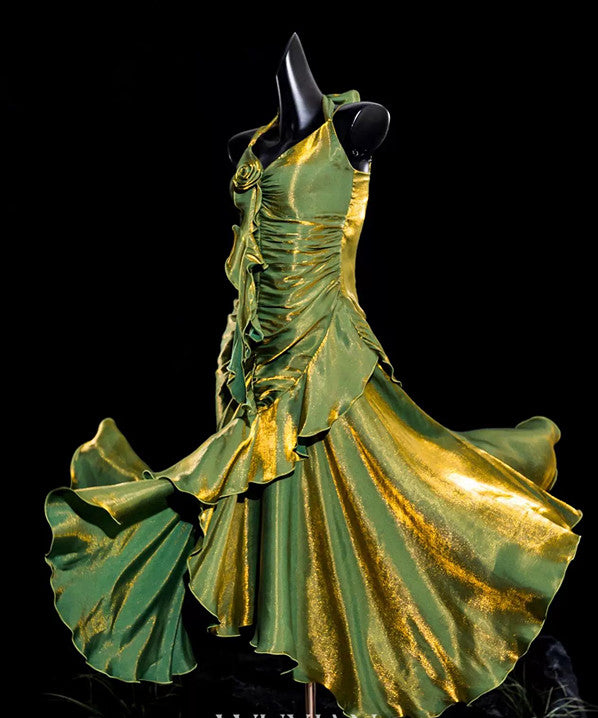 Vintage Mermaid Spaghetti Straps Green Long Length Prom Dresses Birthday Outfits