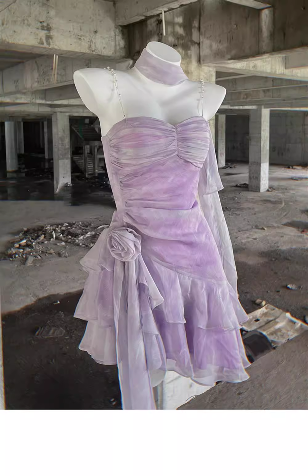 Retro Sheath Spaghetti Straps Short Lilac Cocktail Dresses Birthday Outfits