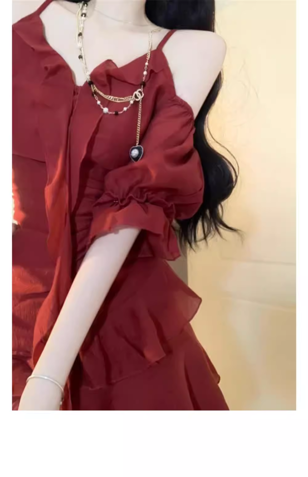 Vintage High Low Spaghetti Straps Burgundy Ankle length Beach Dresses Birthday Outfits