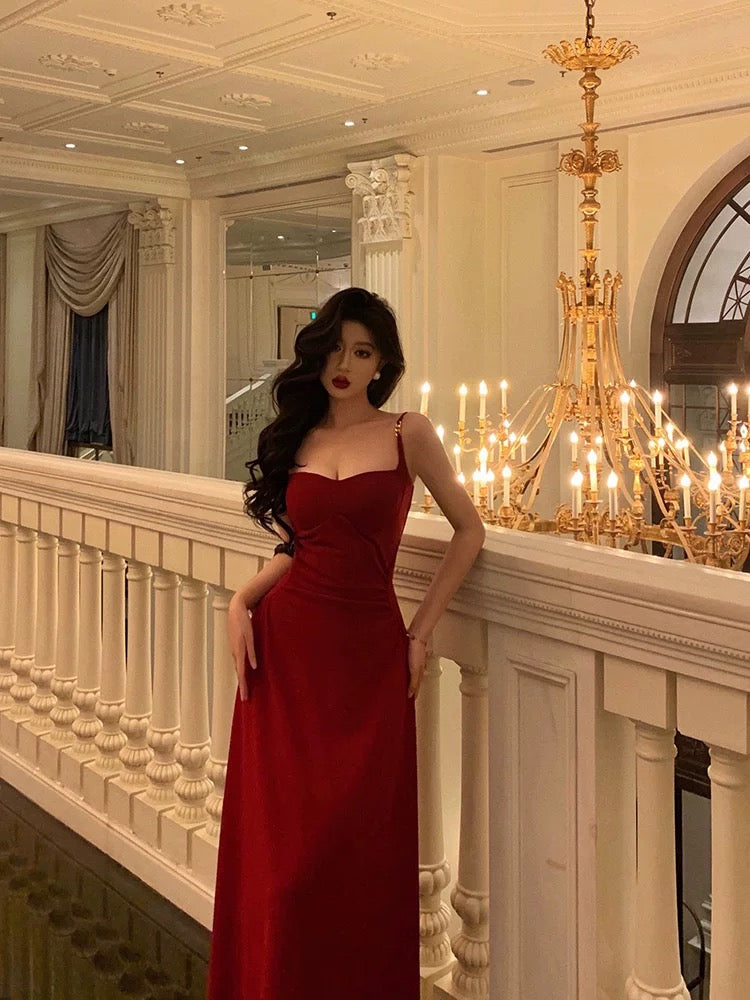 Sexy Sheath Spaghetti Straps Red Knee Length Prom Dresses Birthday Outfits