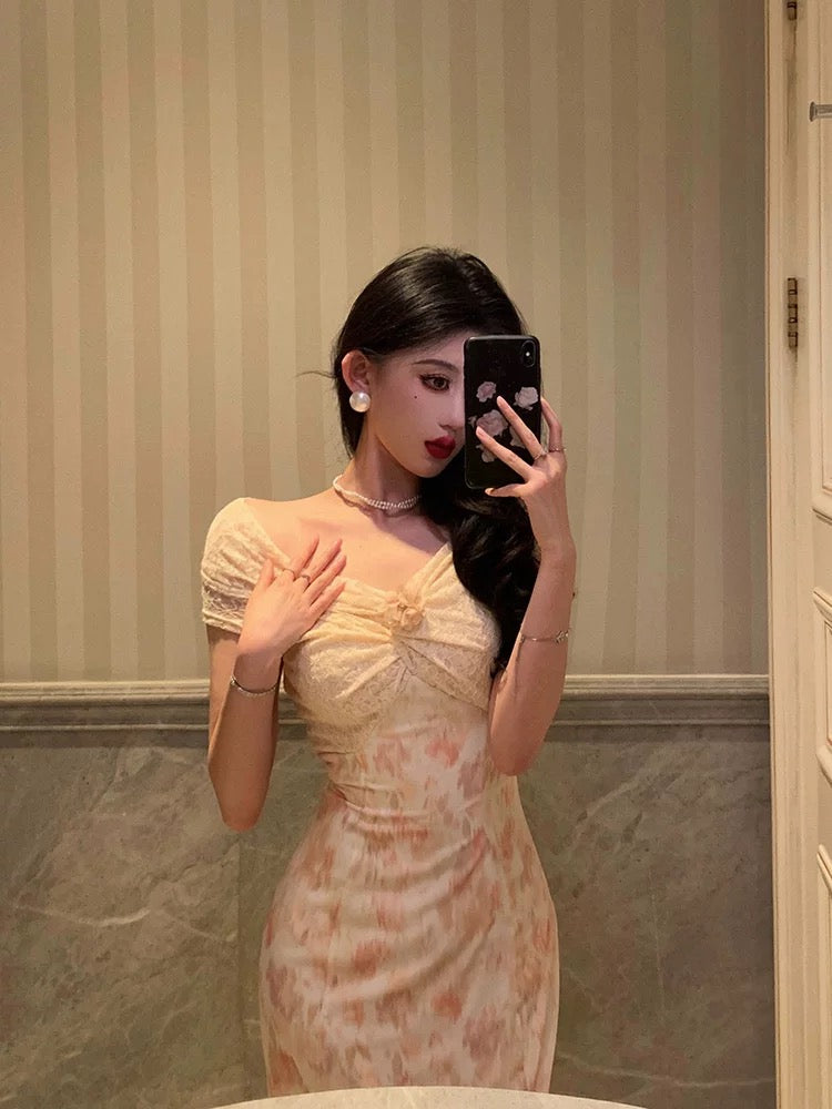 Sexy Mermaid Off The Shoulder Lace Floral Long Prom Dresses Birthday Outfits