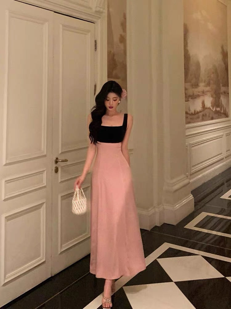 Gorgeous A Line Straps Pink Sleeveless Date Night Dress Prom Dresses Birthday Outfits
