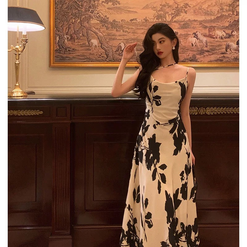 Gorgeous A Line Spaghetti Straps Black Date Night Dress Prom Dresses Birthday Outfit