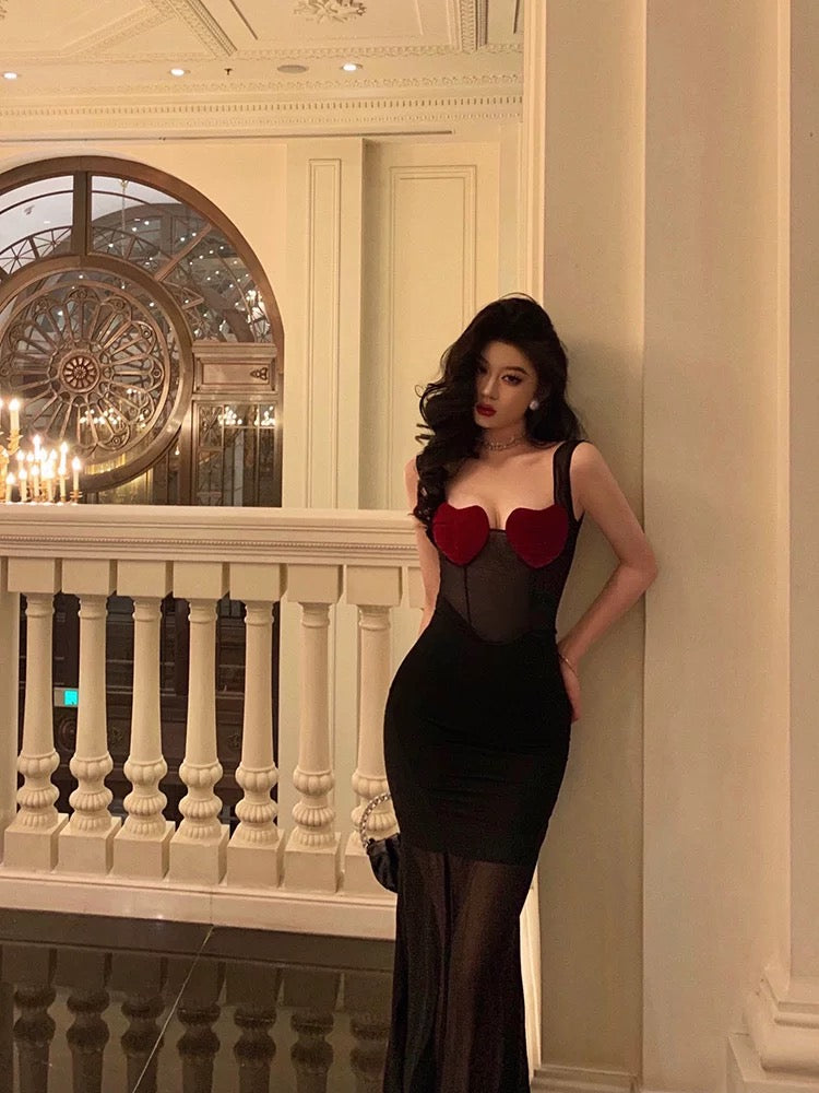 Sexy Sheath Straps Black Long Velvet Prom Dresses Birthday Outfits
