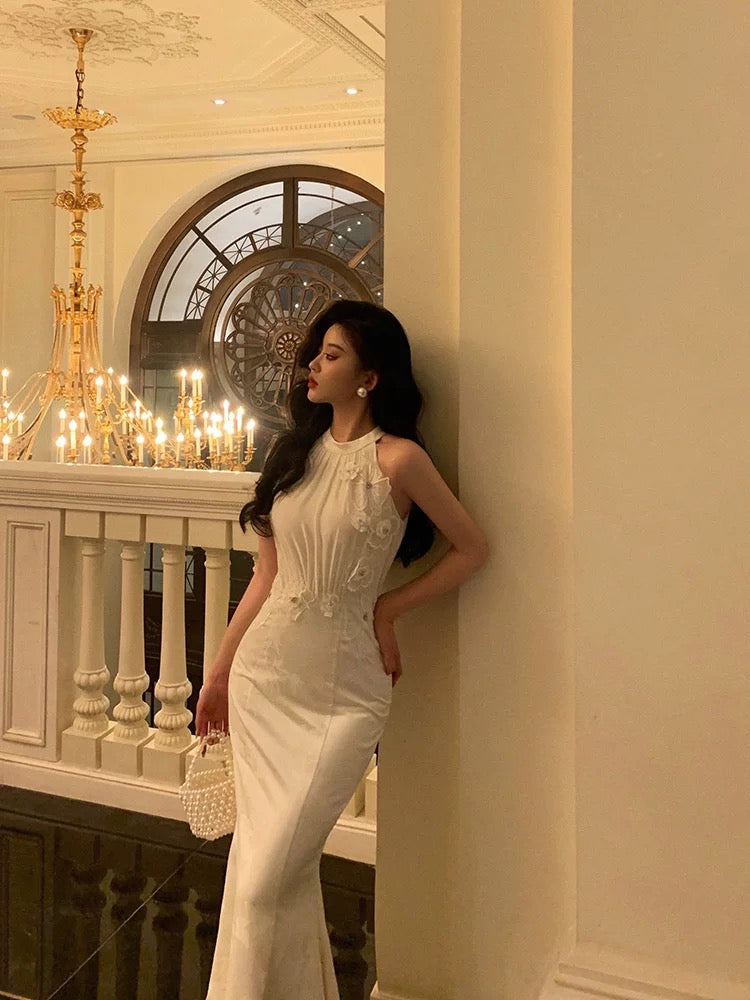 Stunning Sheath Jewel Neckline White Pleated Prom Dresses Birthday Outfit