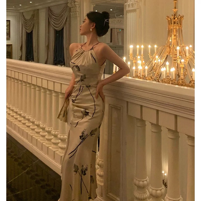 Gorgeous Sheath Halter Date Night Dress Prom Dresses Party Dress Birthday Outfits