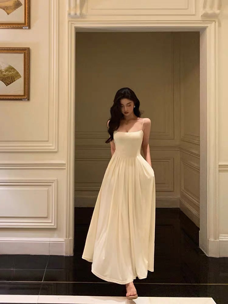 Stunning A Line Spaghetti Straps White Date Night Dress Prom Dresses Birthday Party Outfit
