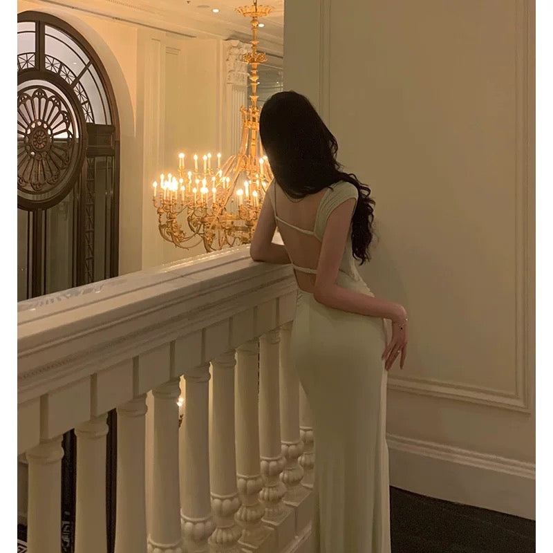 Stunning Sheath Square Neckline Cap Sleeves Mint Green Date Night Dress Prom Dresses Birthday Party Outfit