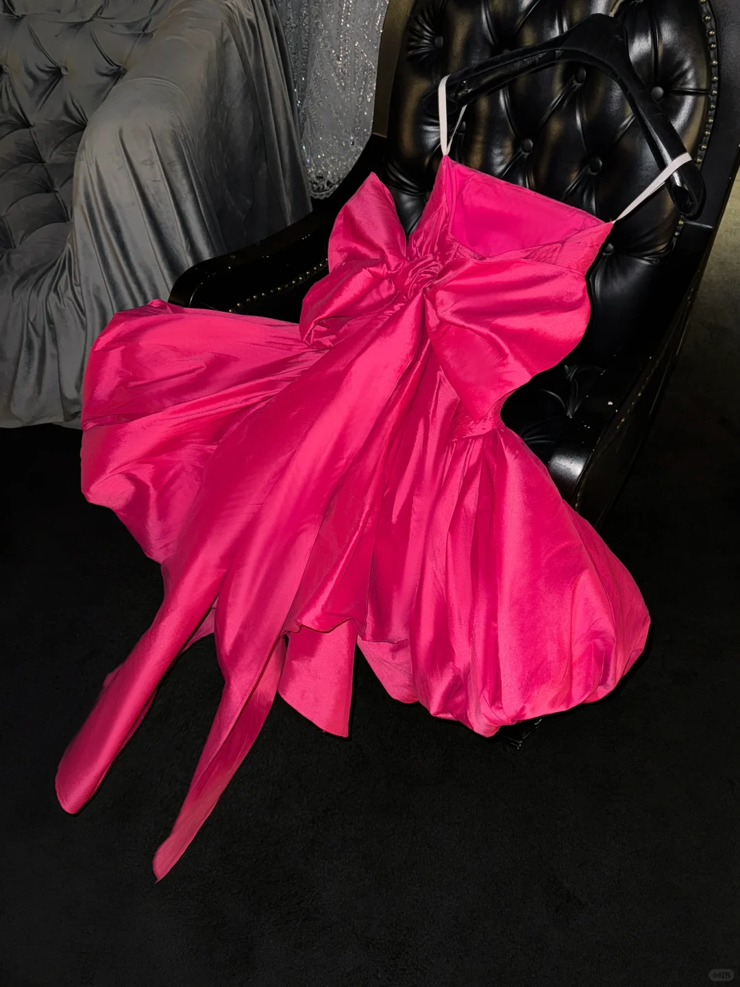 Cute Hot Pink Strapless Satin Pleated Satin Pleated A Line Homecoming Dress Short Birthday Outfits