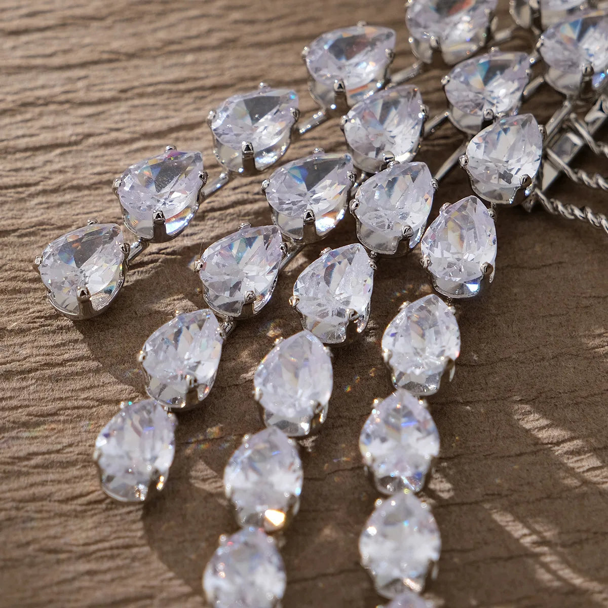 Wedding Accessories Silver Color Hair Comb Pin Clip Zirconia Crystal Hairpin For Brides Bridesmaids Head Pieces Bridal Jewelry