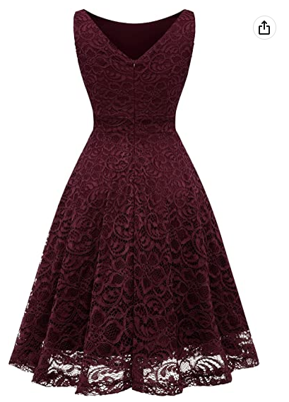 Women Floral Lace Wedding Bridesmaid Dress Formal Cocktail Short Homecoming Dress