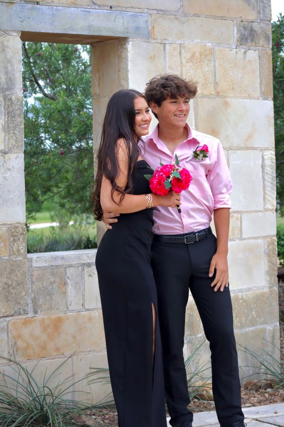 Elegant Black Sheath Prom Dress,Black Formal Gown