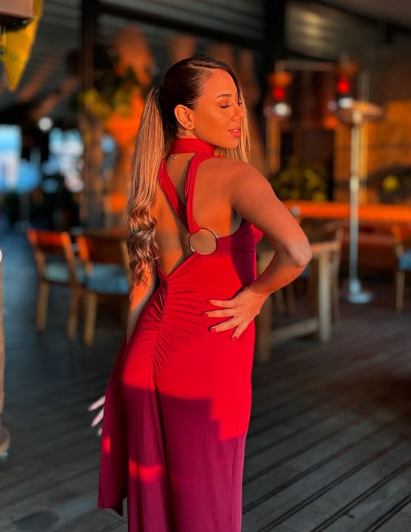 Burgundy One Shoulder Satin Long Party Evening Dress