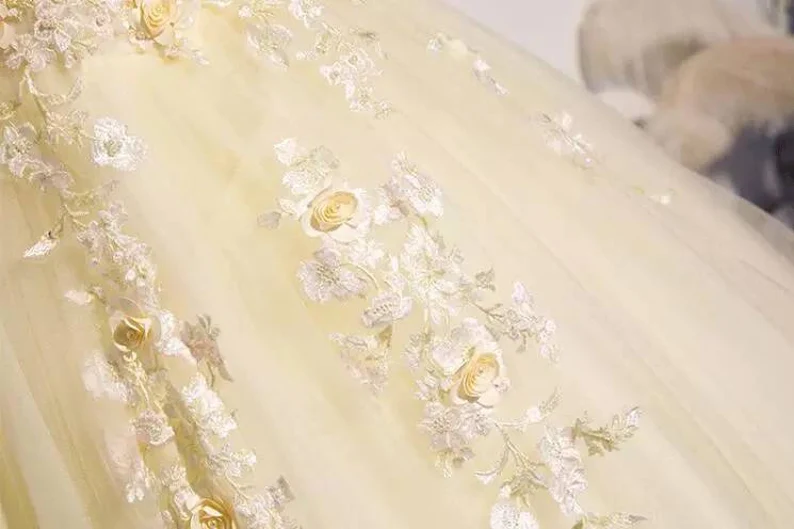 Princess glamour elegance prom dress, fairytale elegance party dress vintage