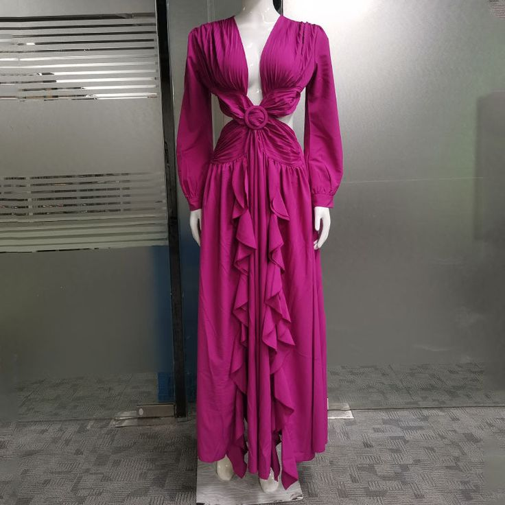 Women's Pure Color Fashion Dress,A-line Prom Dress