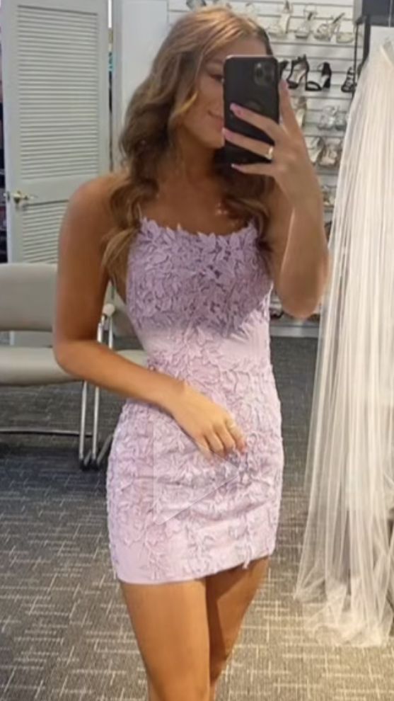Purple Lace Homecoming Dress New Arrival Party Dress