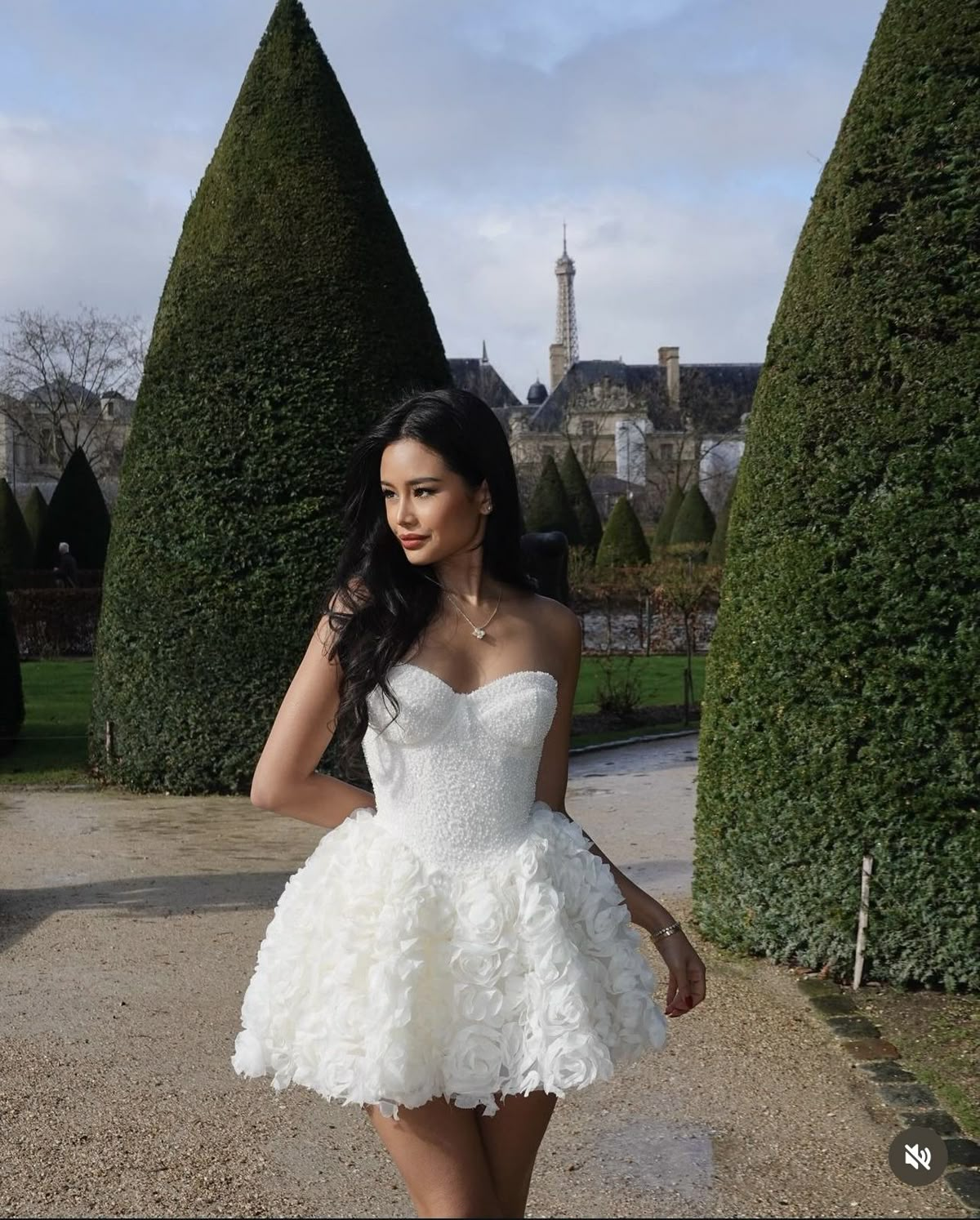 Classy Sweetheart Neck White Sequin Tulle Rose Flowers A Line Short Birthday Outfits Formal Homecoming Dress
