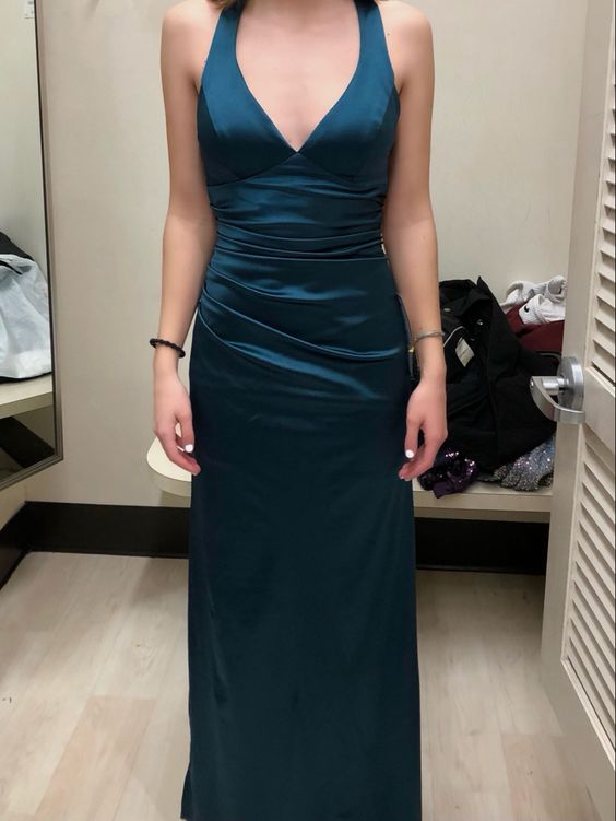 Charming Sheath/Column Prom Dress,Modest Evening Dress
