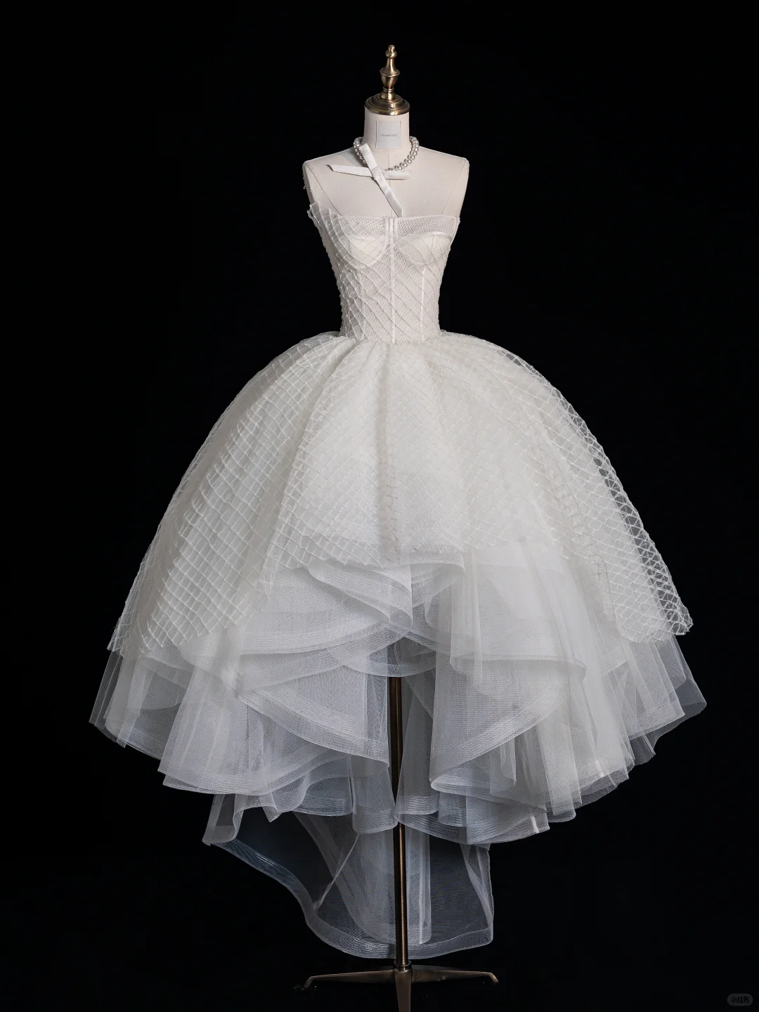 Pretty White Organza Strapless Short Graduation Homecoming Dress Formal Princess Birthday Dress