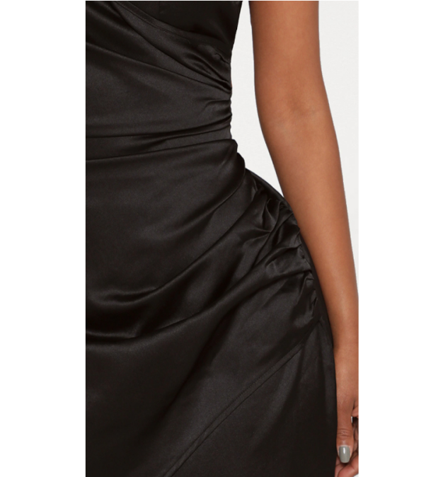 Shape Satin Wrap Dress Short Straps Homecoming Dress