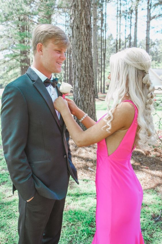 Sexy V Neck Mermaid Prom Dress,Fashion Formal Gown