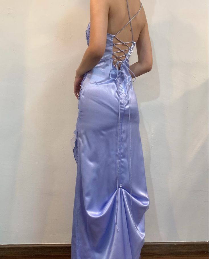 Chic Straps Lilac Evening Dress Formal Prom Party Gown