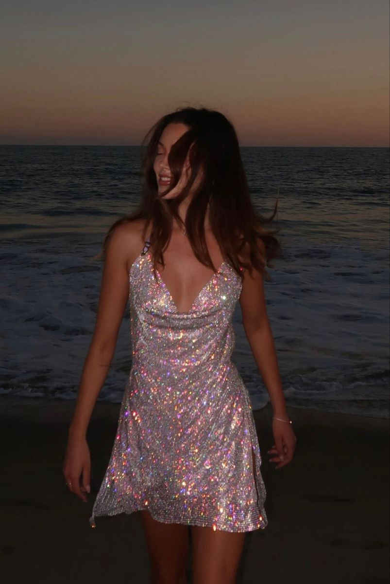Glitter Halter Silver Sequin Short Cocktail Dress Formal Graduation Homecoming Dress Mini Party Dress