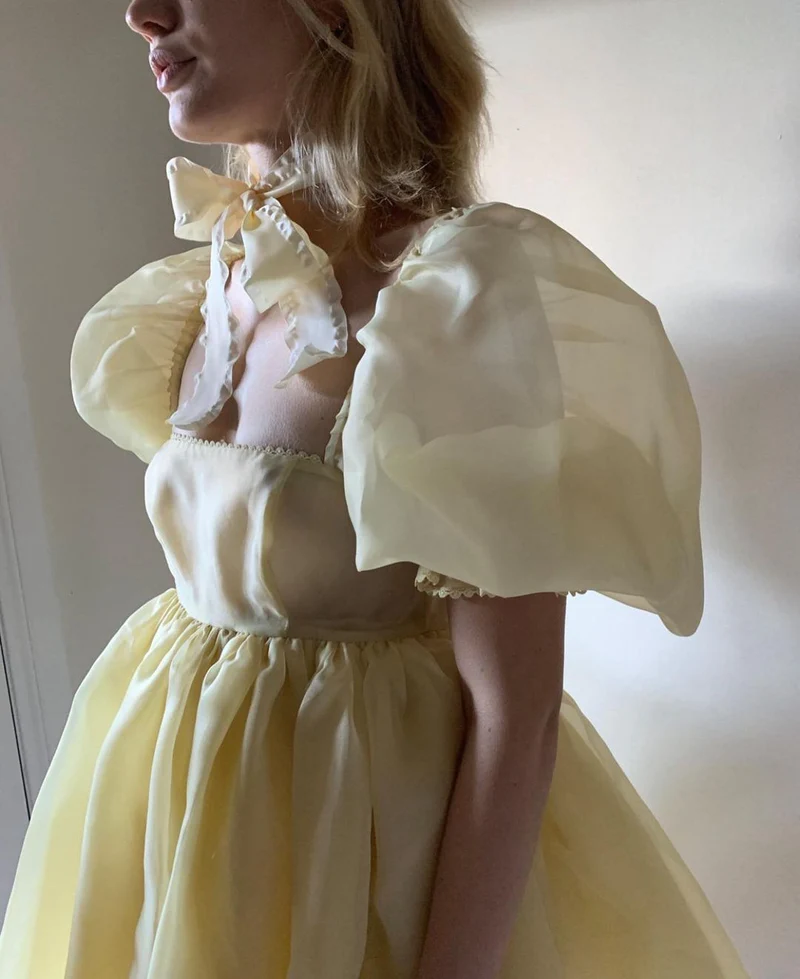 Vintage Cute Classic Off-the-shoulder Mini Princess Dress Cute Party Dress