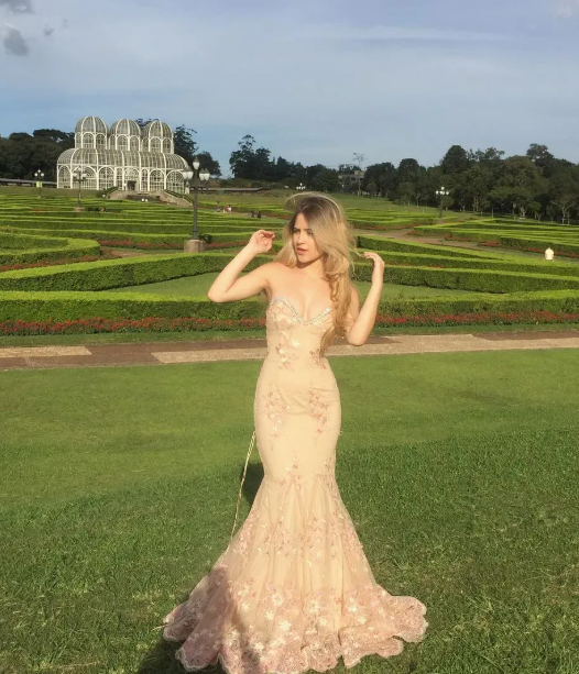 Elegant Coral Pink Sweetheart Neck Tulle Appliques Evening Dress Mermaid Long Party Dress