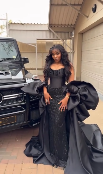 Gorgeous Black Strapless Satin Sequin Beaded Long Prom Dress Formal Birthday Party Dress