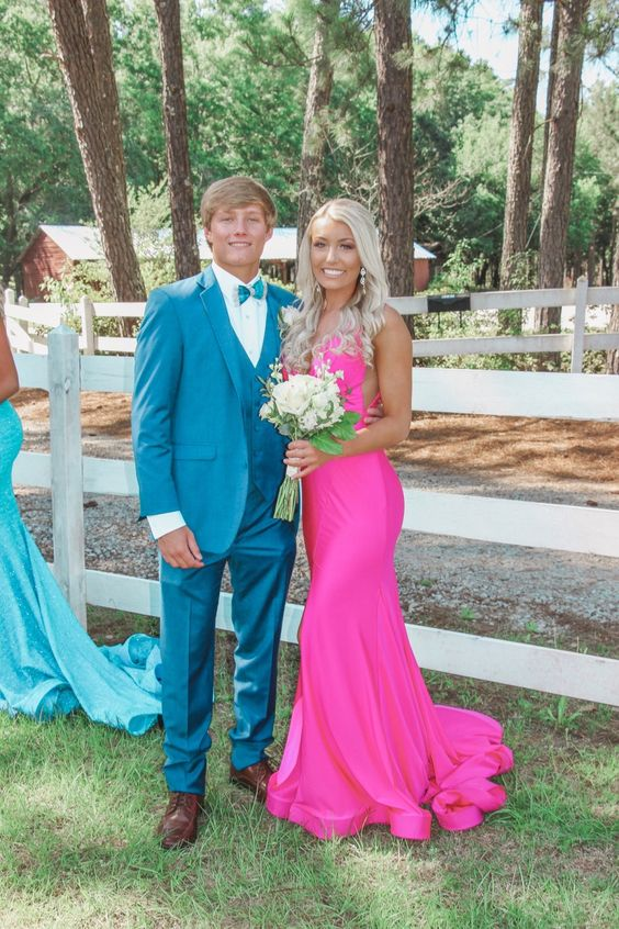 Sexy V Neck Mermaid Prom Dress,Fashion Formal Gown