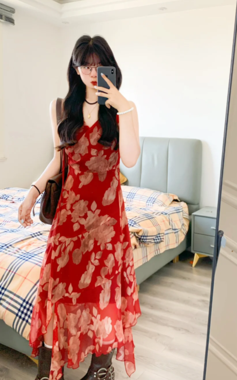 New Pretty French-style Elegant Summer Women's Long Dress