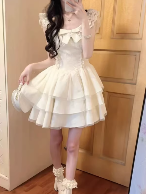 French-style 2026 New Pretty Women's Summer Short Dress